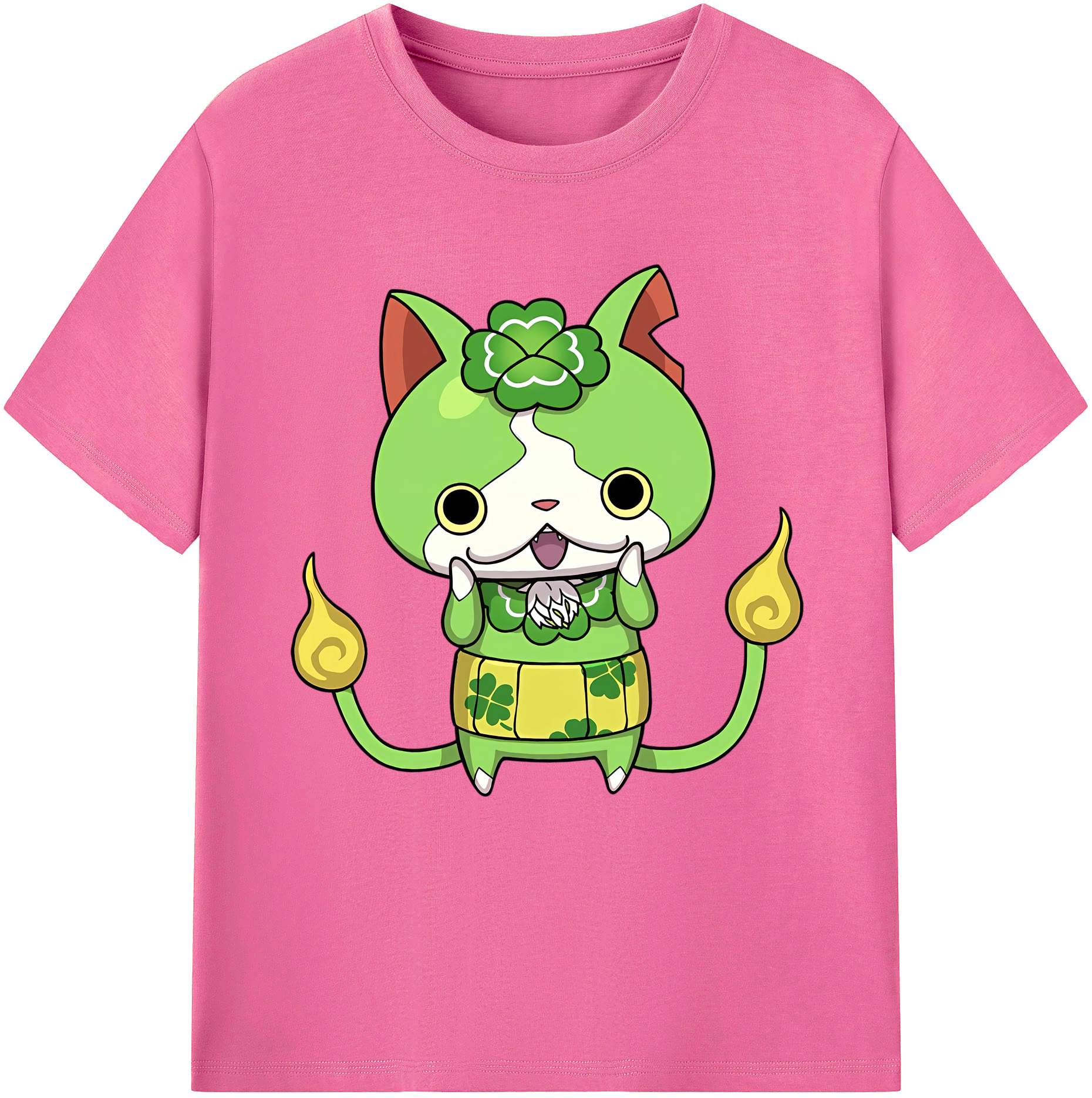 （画像用） 妖怪ウォッチ Yo-kai Watch レディースカジュアルプリントTシャツ（綿100％）